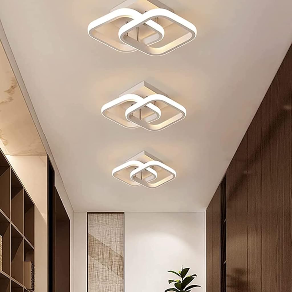 Modern LED Ceiling Pendant Light with Crystal Ball, Spiral Design Chandelier, Dimmable Hanging Lamp for Dining Room, Living Room, Bedroom, Hallway (Gold)