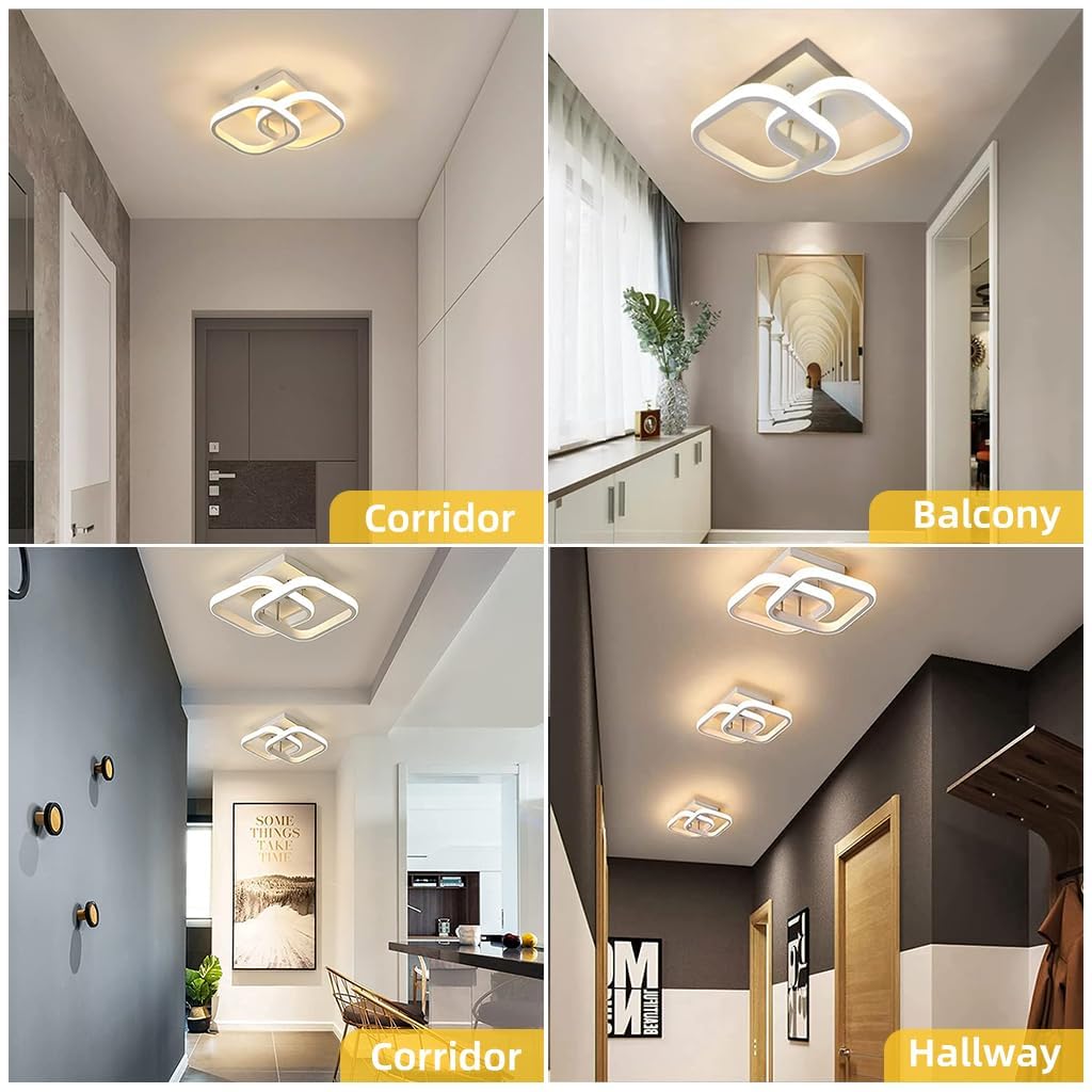 Modern LED Ceiling Pendant Light with Crystal Ball, Spiral Design Chandelier, Dimmable Hanging Lamp for Dining Room, Living Room, Bedroom, Hallway (Gold)